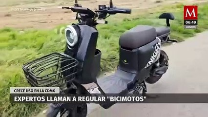 Expertos piden regulación de "bicimotos" en CdMx por su creciente uso