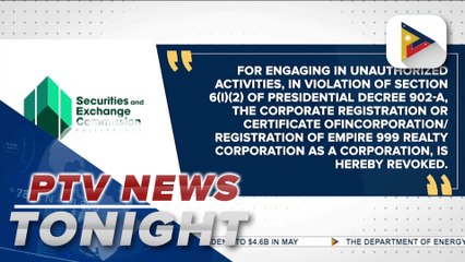 SEC revokes registration of owner of Pampanga warehouse, where billions of pesos worth of illegal drugs were found