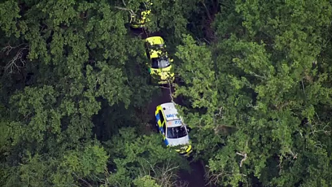 Huge manhunt underway for armed triple murder suspect