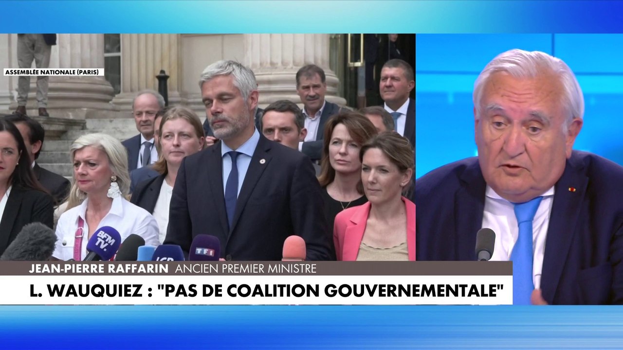 Jean-Pierre Raffarin : «Il ne s'agit pas de rejoindre Emmanuel Macron, de rejoindre une majorité, il s'agit de se mettre d'accord sur 3,4,5 textes»