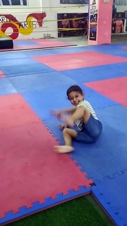 Trishu Gymnastic practice 26june24