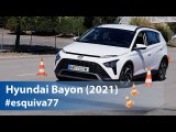 Hyundai Bayon - Maniobra de esquiva (moose test) y eslalon | km77.com