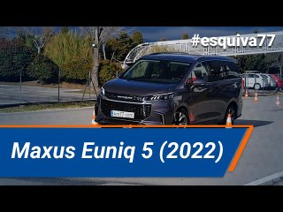 Maxus Euniq 5 (2022) Maniobra de esquiva (moose test) | km77.com