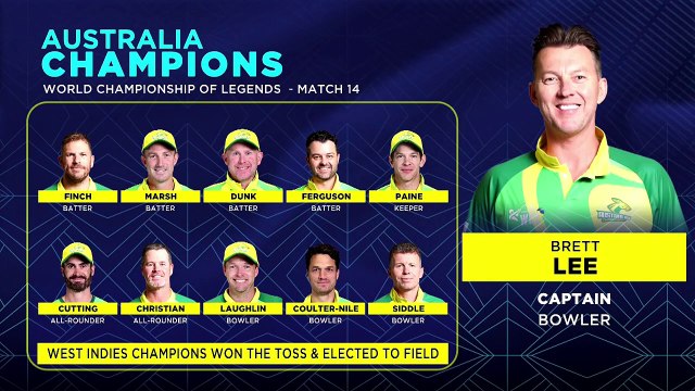 Full Highlights West Indies vs Australia World Championship of Legends 2024