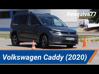 Volkswagen Caddy (2020) - Maniobra de esquiva (moose test) y eslalon | km77.com