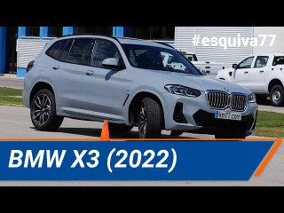 BMW X3 (2022) - Maniobra de esquiva #esquiva77 (moose test) y #eslalon77 | km77.com