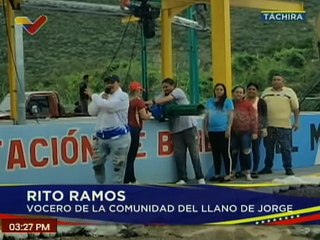 Gobierno Nacional entrega rehabilitado el Acueducto "El Mesón" en el mcipio. Bolívar del estado Táchira