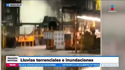 Se registran intensas lluvias e inundaciones en Veracruz