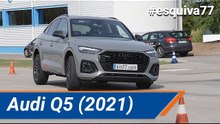 Audi Q5 Sportback 2022 - Maniobra de esquiva (moose test) y eslalon | km77.com