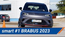 smart #1 BRABUS 2023 - Maniobra de esquiva (moose test) y eslalon | km77.com
