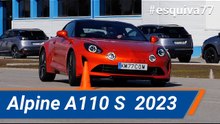 Alpine A110 S 2023 - Maniobra de esquiva  (moose test) y eslalon | km77.com