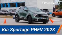 Kia Sportage PHEV 2023 - Maniobra de esquiva (moose test) y eslalon | km77.com