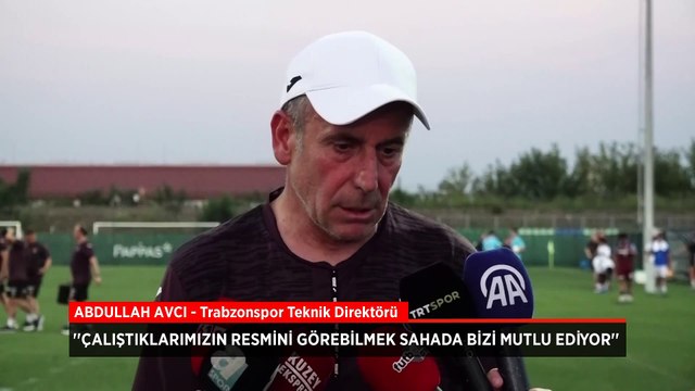 Trabzonspor teknik direktörü Abdullah Avcı'dan galibiyet açıklaması: Çalışmaya devam