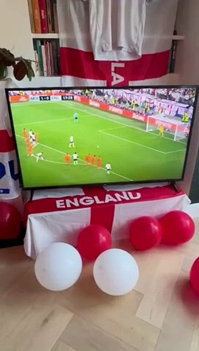 Sussex England fans celebrate semi-final win against Netherlands