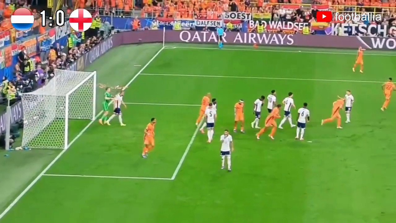 England vs Netherlands (21) EURO 2024 Semi Final ollie watkins goal