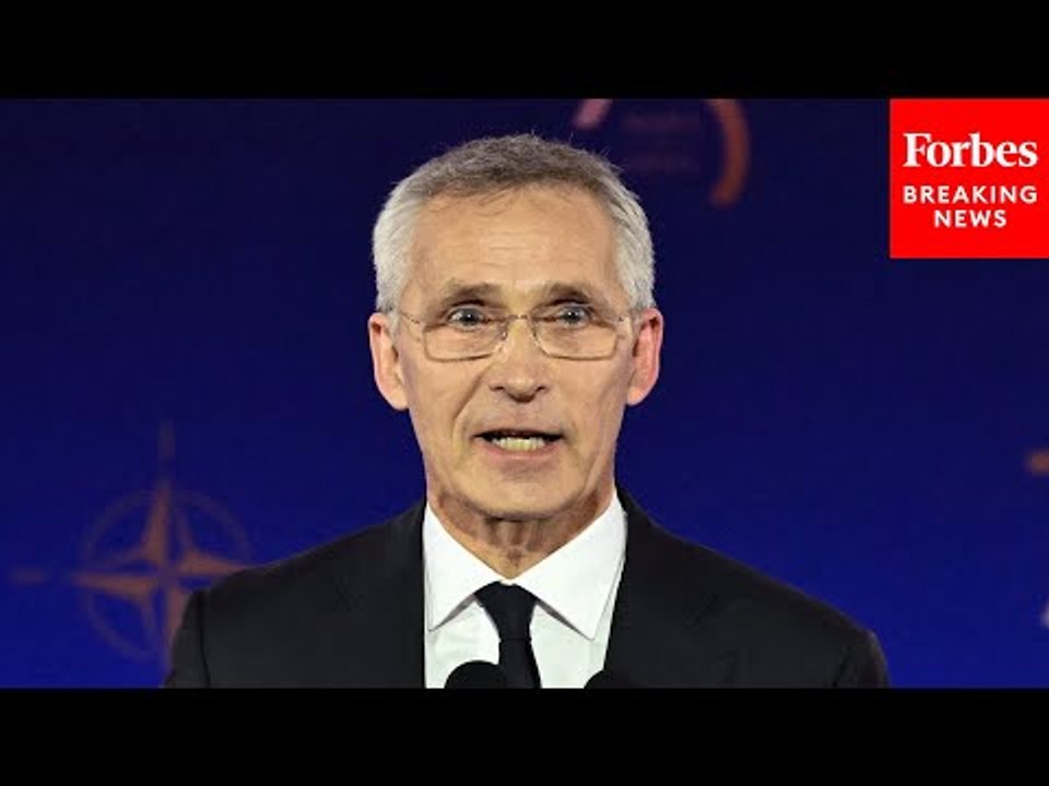 Secretary General Jens Stoltenberg Addresses The 2024 NATO Summit In Washington DC