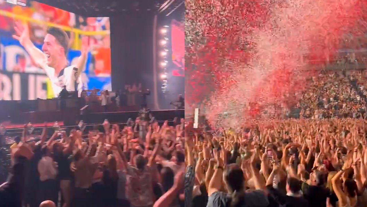 The Killers interrumpe su concierto en Londres para poner la victoria de Inglaterra sobre Países Bajos en la Euro