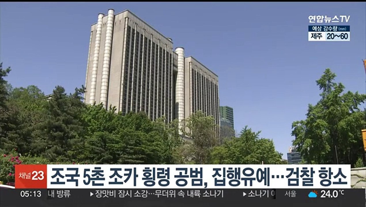 조국 5촌 조카 횡령 혐의 공범, 집행유예…검찰 항소