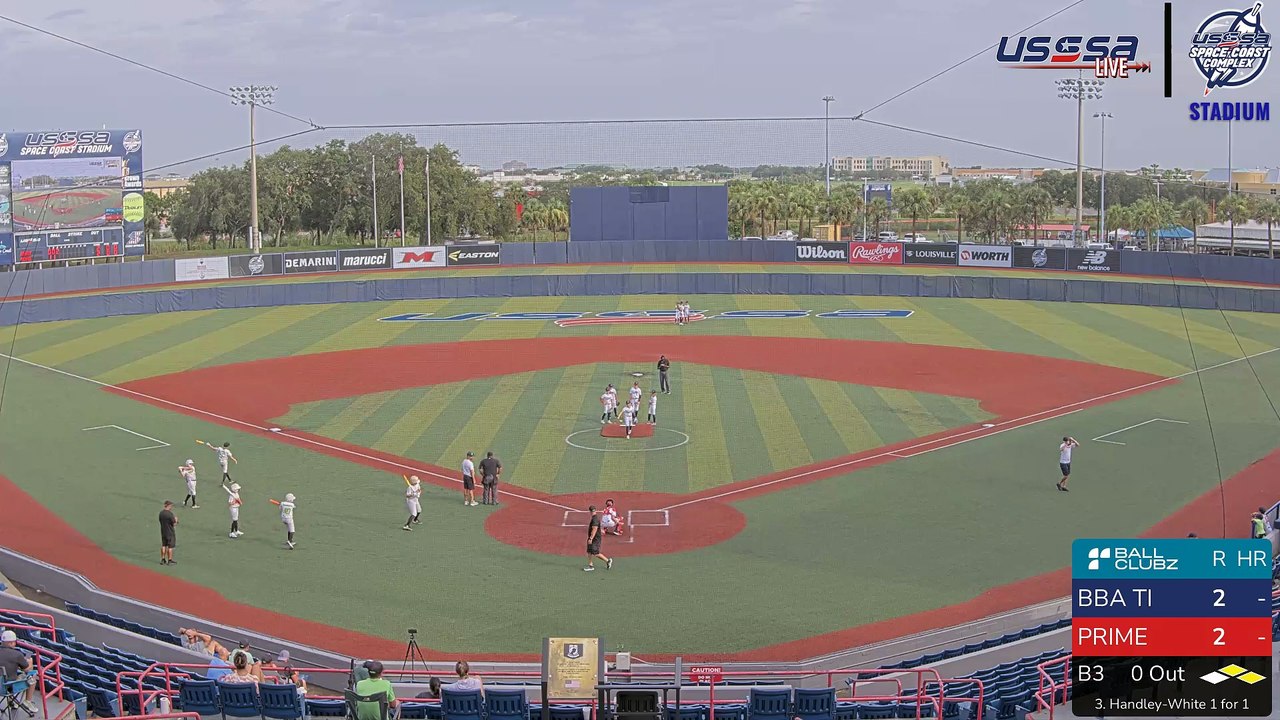 Space Coast Stadium Multi-Cam - Elite World Series World Series 12U (2024) Tue, Jul 09, 2024 4:25 PM to 11:59 PM