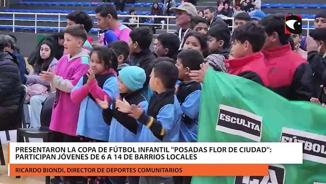 Presentaron la copa de fútbol infantil Posadas Flor de Ciudad : participan jóvenes de 6 a 14 de barrios locales