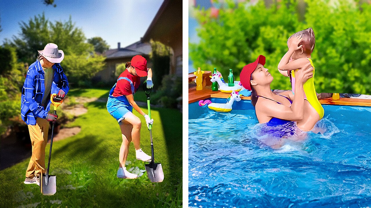 Transform Your Backyard: DIY Backyard Pool with Old Pallets. Best out of Waste Ideas