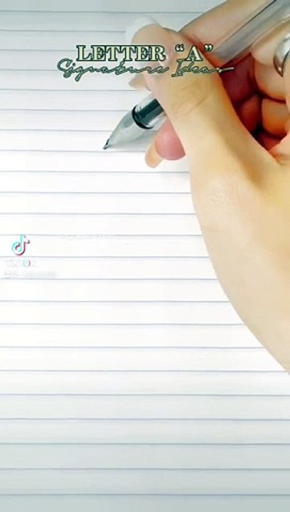 Letter _A_ signature ideas_ Stay tuned for the next letters(360P)