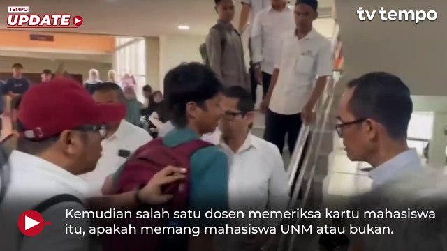 Viral Video Mahasiswa UNM Didorong Civitas Kampus lantaran Protes Kebijakan