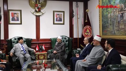 Grand Syekh Al Azhar Doakan Prabowo