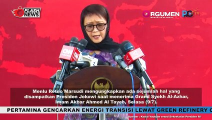 Menlu Retno Marsudi Ungkap Tujuan Dari Kunjungan Grand Syekh Al Azhar Di Istana Negara