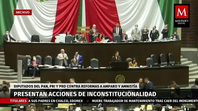 El PAN, PRI y PRD han presentado impugnaciones contra las reformas a las leyes de amparo y amnistía