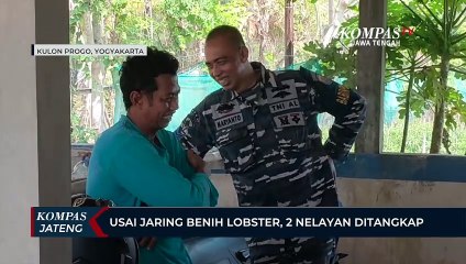 Usai Jaring Benih Bening Lobster di Kulon Progo, 2 Nelayan Ditangkap