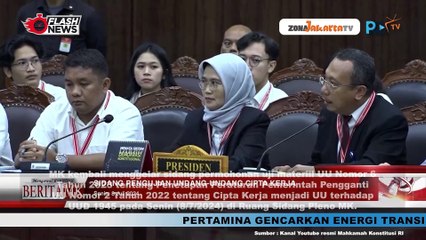 MK GELAR SIDANG UJI MATERIIL UU CIPTA KERJA