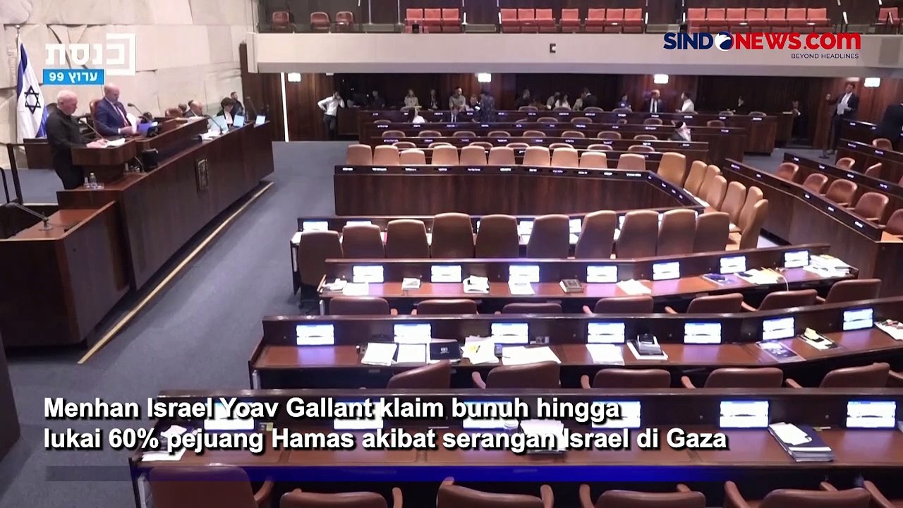 Menhan Israel Klaim Bunuh dan Lukai 60 Persen Pejuang Hamas