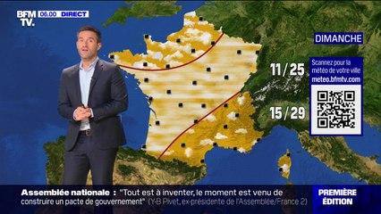 Download Video: Un sud est toujours très ensoleillé et très chaud, une perturbation arrive par le nord ouest