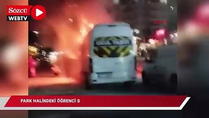 Tải video: Diyarbakır'da park halindeki öğrenci servisi alev alev yandı; o anlar kamerada