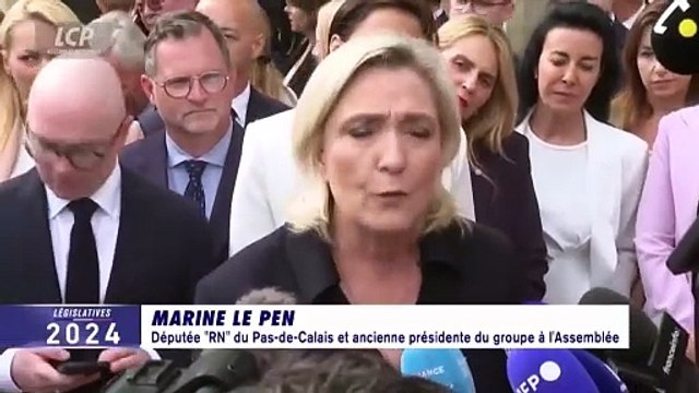 Arrivée des députés Rassemblement national à l'Assemblée