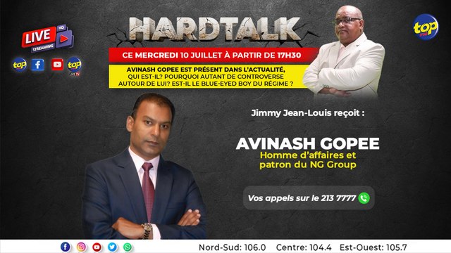 Hardtalk :Jimmy Jean-Louis & Avinash Gopee
