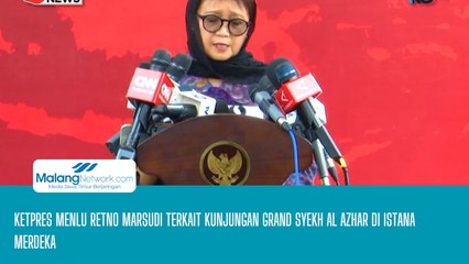 Ketpres Menlu Retno Marsudi Terkait Kunjungan Grand Syekh Al Azhar di Istana Merdeka