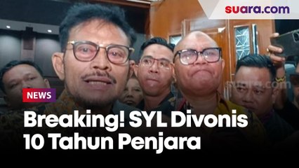Breaking! SYL Divonis 10 Tahun Penjara