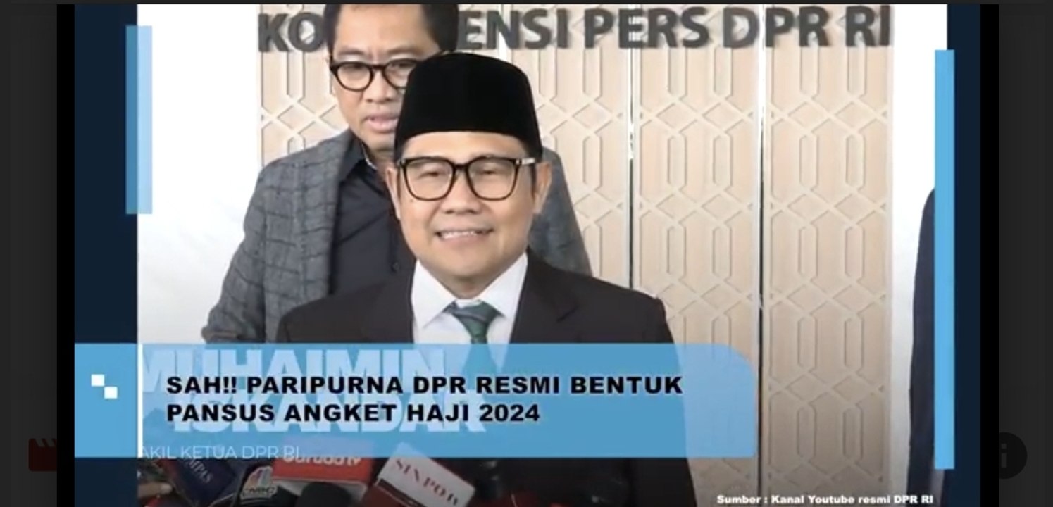 Sah! Paripurna DPR Resmi Bentuk Pansus Angket Haji 2024