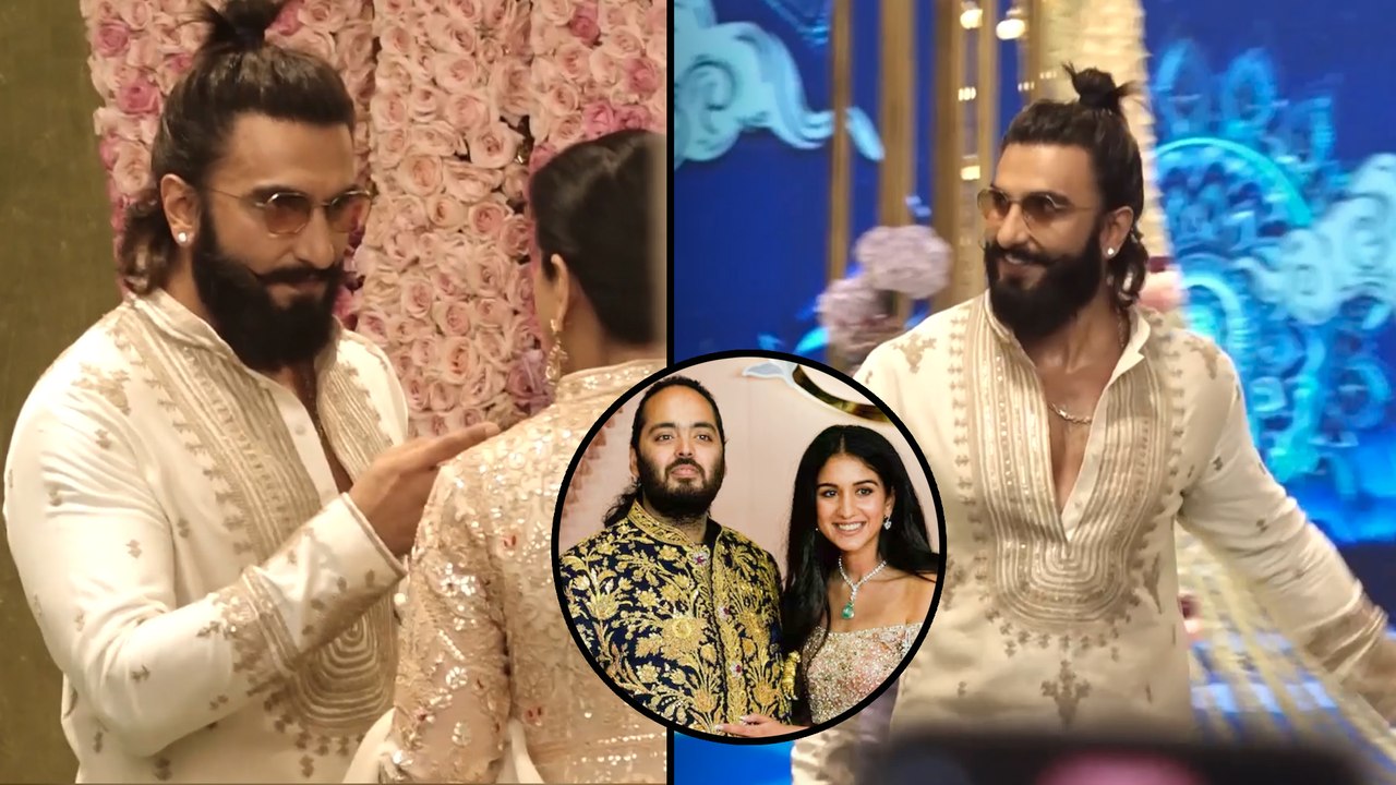 The Energetic Ranveer Singh Arrives At Anant Ambani & Radhika Merchant's SHIV SHAKTI PUJA Event!