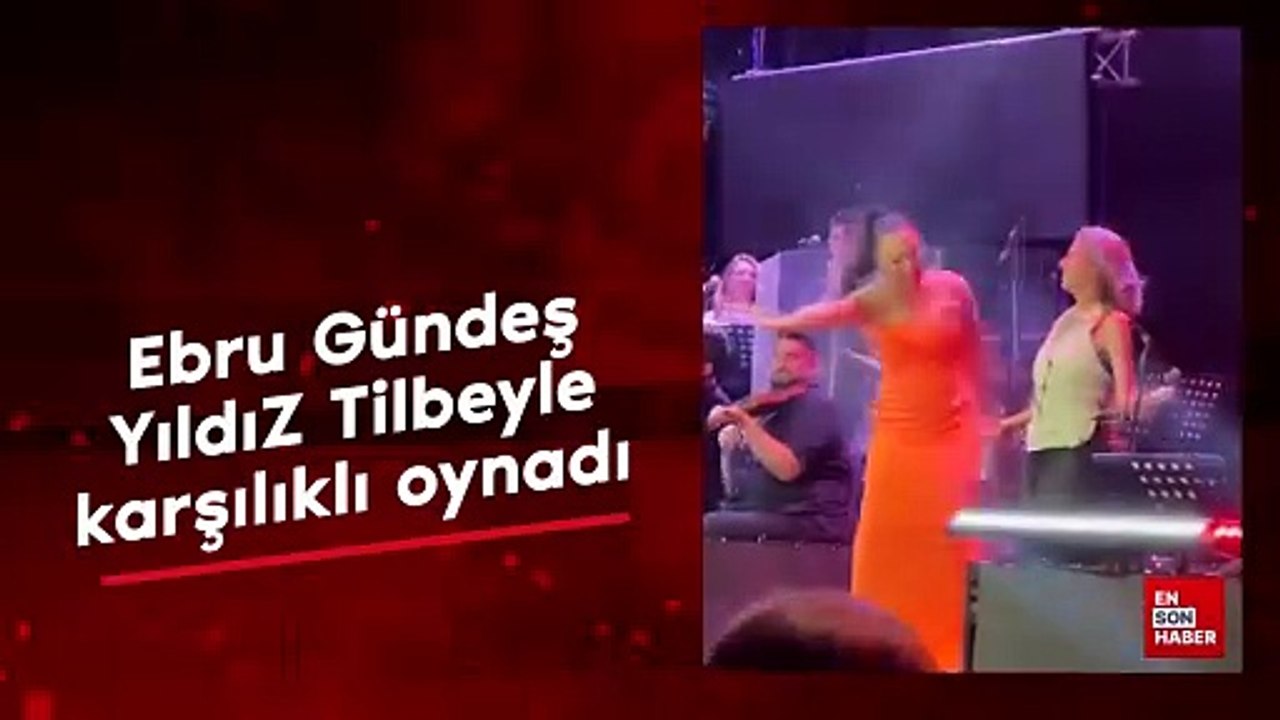 Ebru Gündeş Yıldız Tilbe'yle karşılıklı oynadı