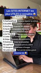 Les SITES INTERNET les plus UTILES à connaître de la semaine 