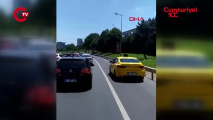 Aniden duran düğün konvoyu zincirleme kazaya neden oldu