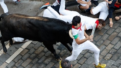 San Fermín 2024: mejores momentos del quinto encierro