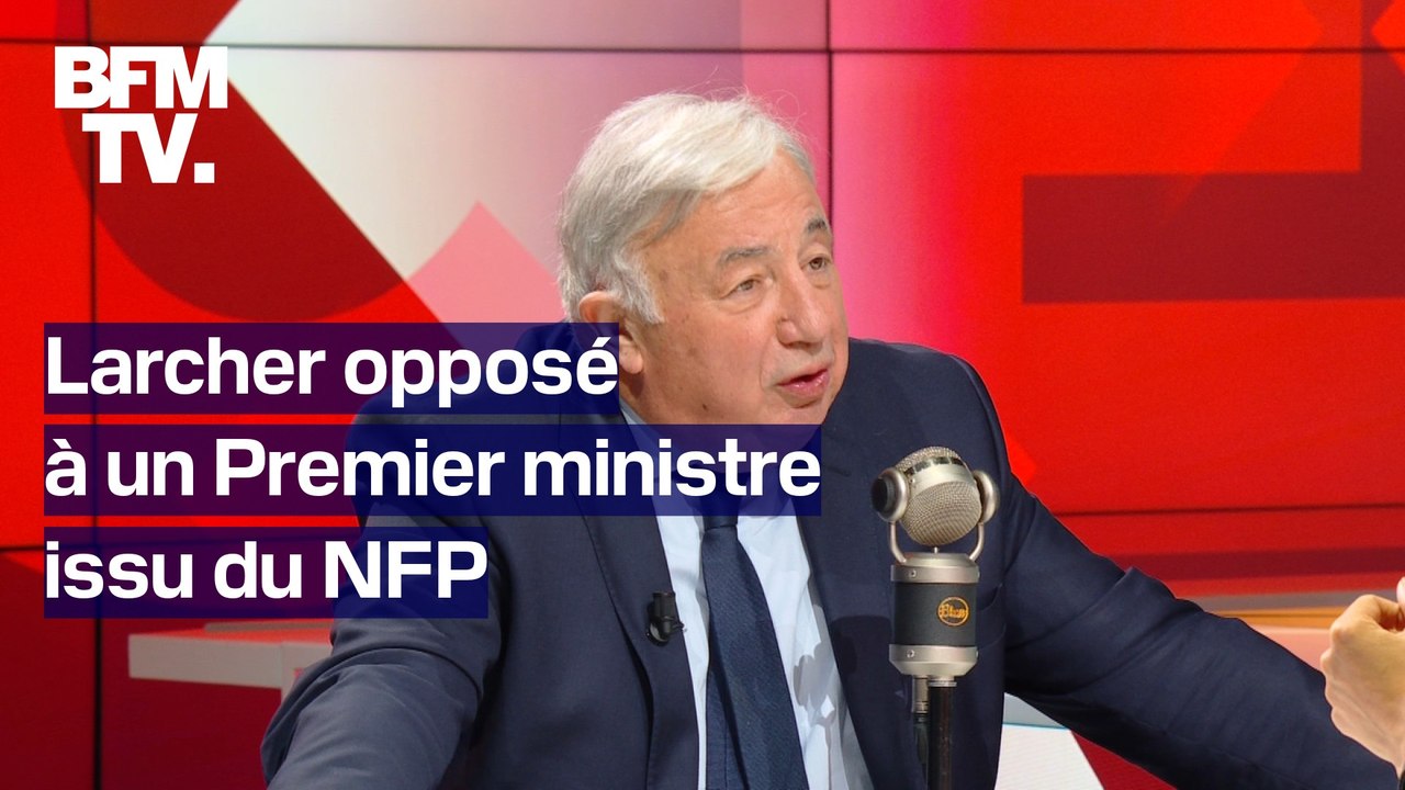 "Je combattrai ce choix": Gérard Larcher affirme qu'l s'opposera à un Premier ministre issu du Nouveau Front populaire