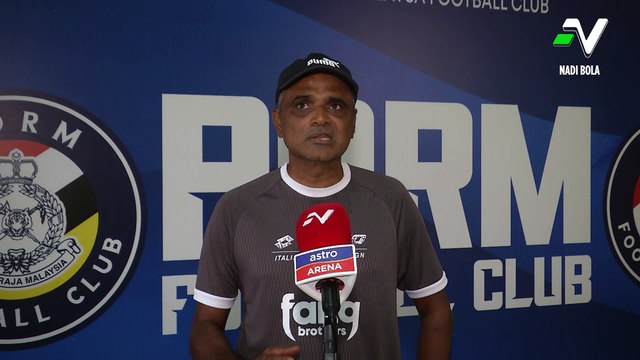 Reaksi Ketua Jurulatih PDRM FC, P. Maniam menjelang aksi lawan Kuching City