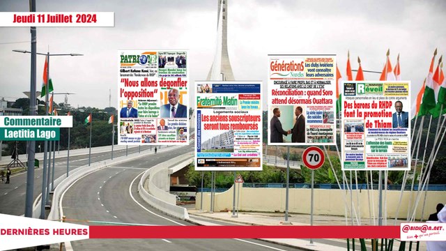 Titrologue 11 Juillet 2024/ Des barons du RHDP font la promotion de Thiam