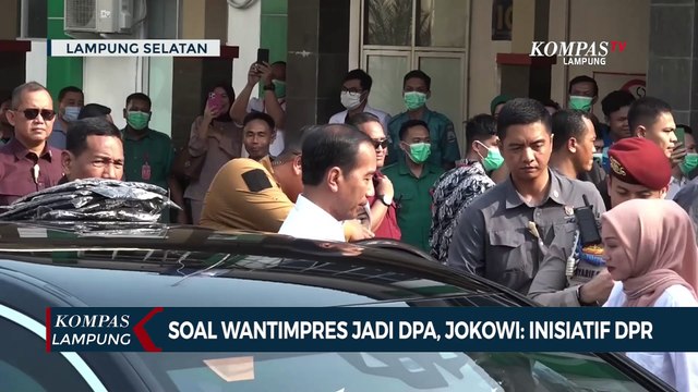 Wantimpres Jadi DPA, Jokowi : Inisiatif DPR, Tanyakan DPR