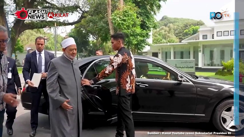 Presiden Jokowi Sambut Kunjungan Grand Syekh Al-Azhar, Istana Merdeka